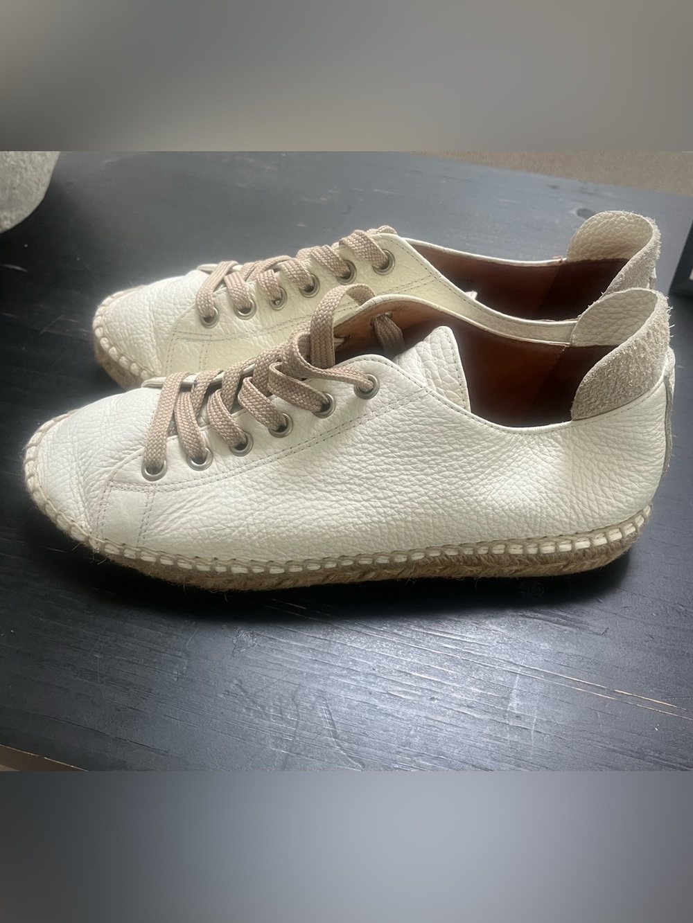 Maypol Anthropologie espadrille sneaker white leather lace up
Casual 37/US 6.5